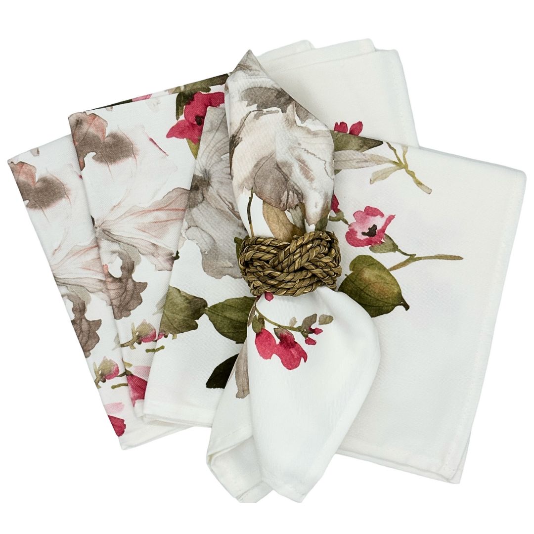 Set 4 Servilletas Hibiscus