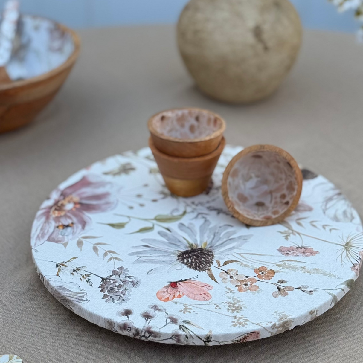 Tabla giratoria grande Natura