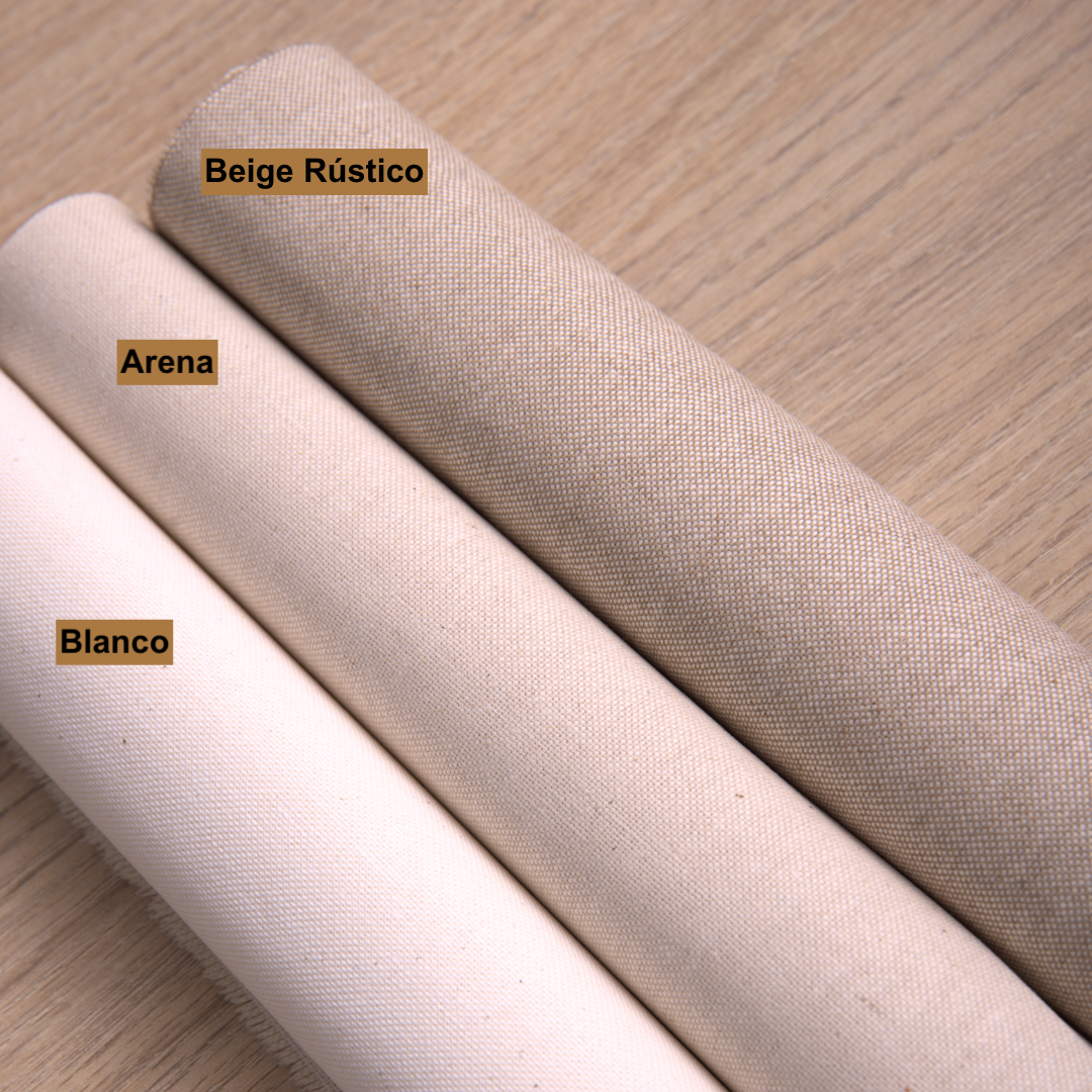 Mantel antimanchas rectangular Panamá Beige rústico