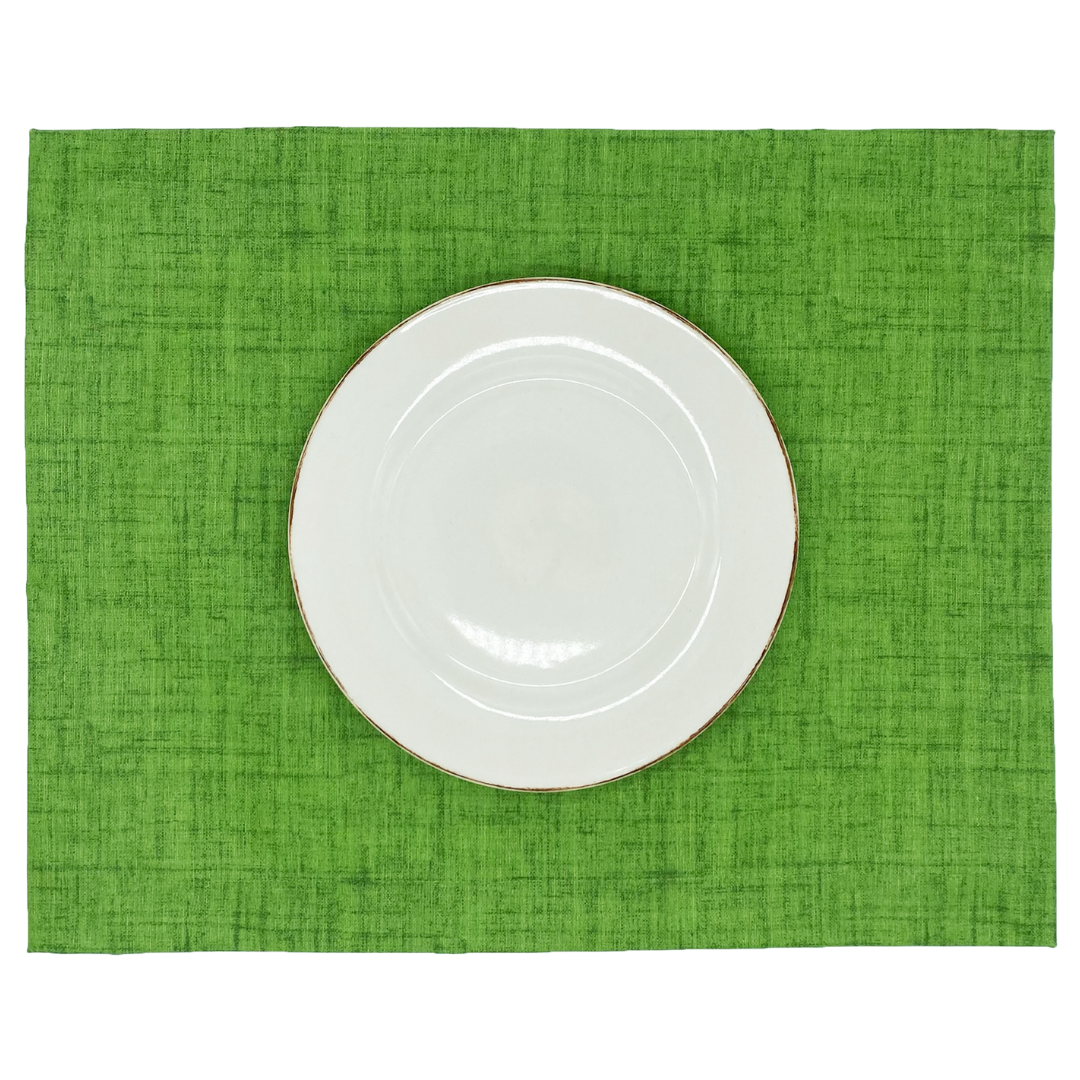 Set 4 Individuales antimanchas Olimpia Musgo