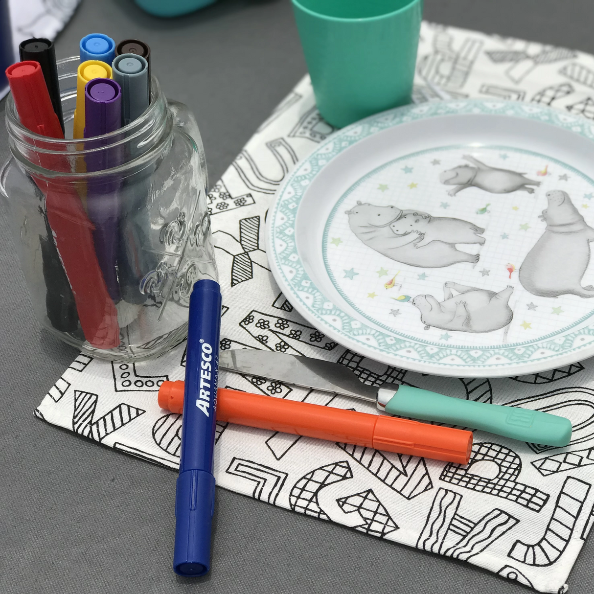 Individual Lonchera PAINT Letras