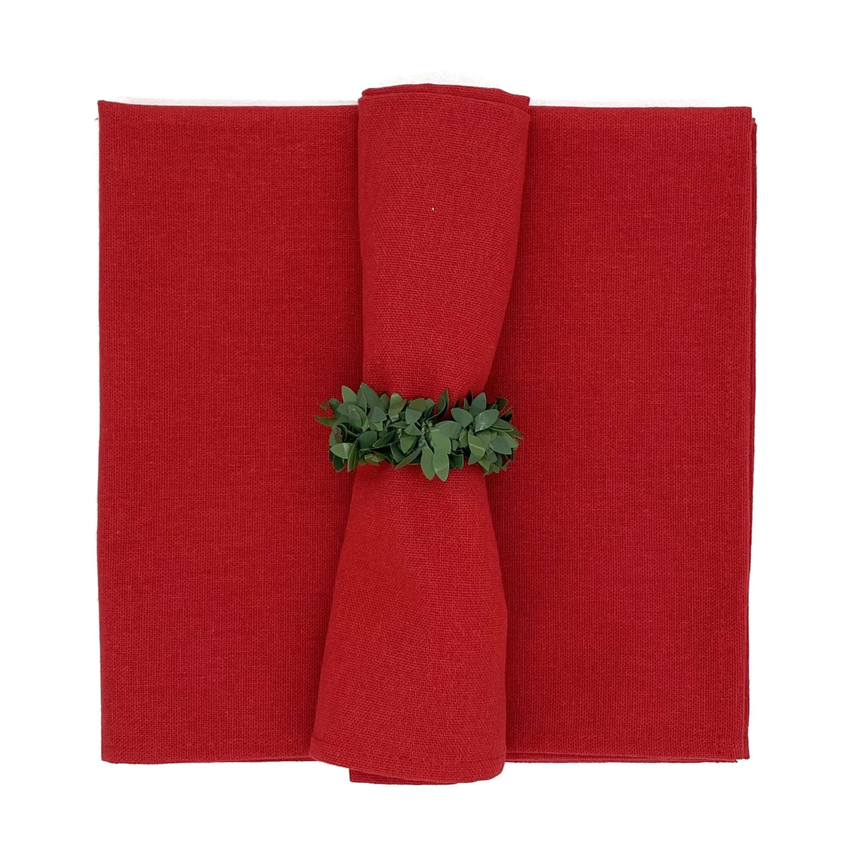 Set 4 Servilletas loneta rojo