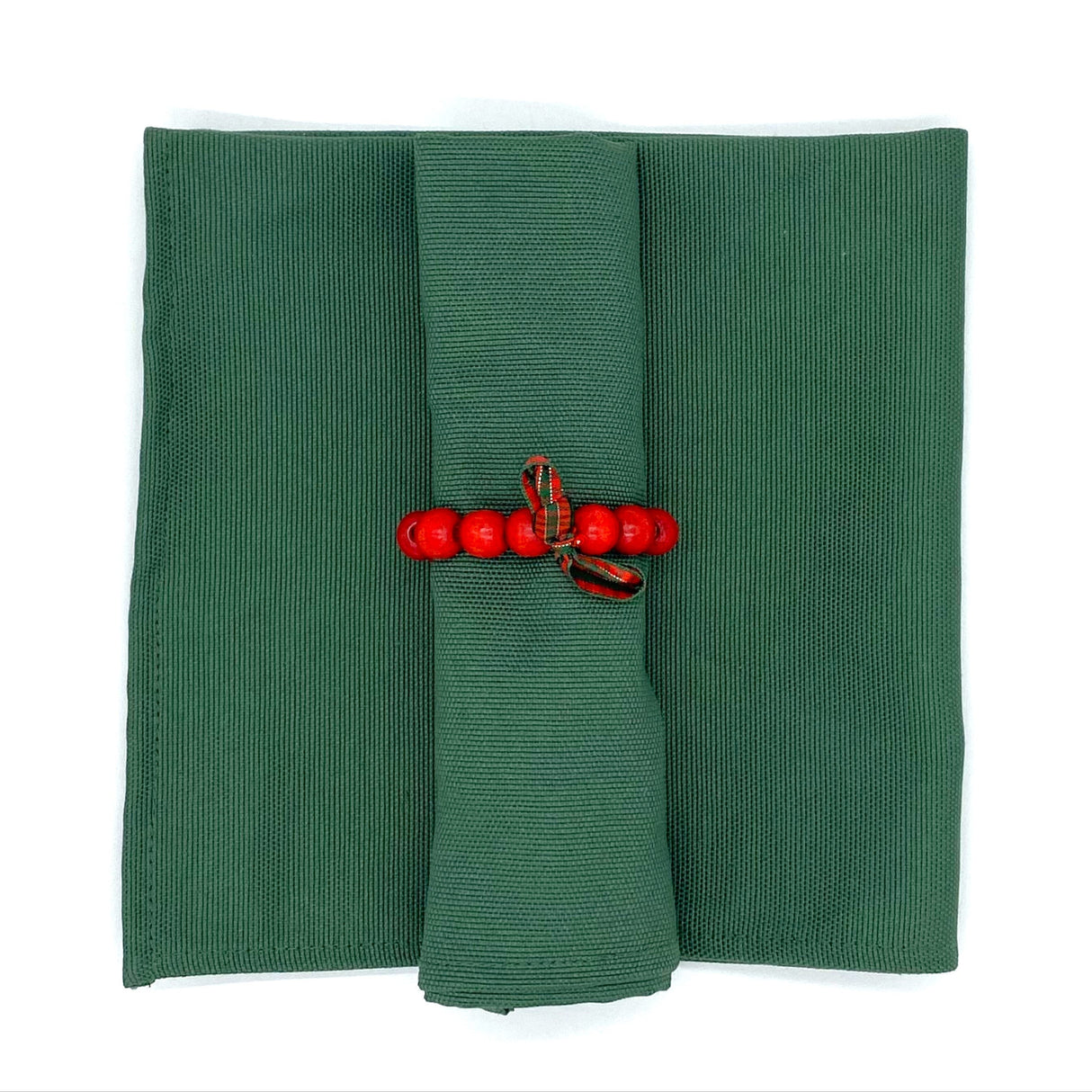 Set 4 Servilletas loneta verde olivo