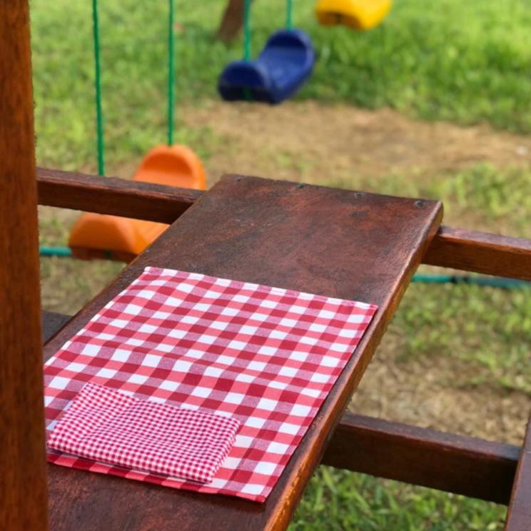 Individual lonchera antimanchas Vichy Rojo