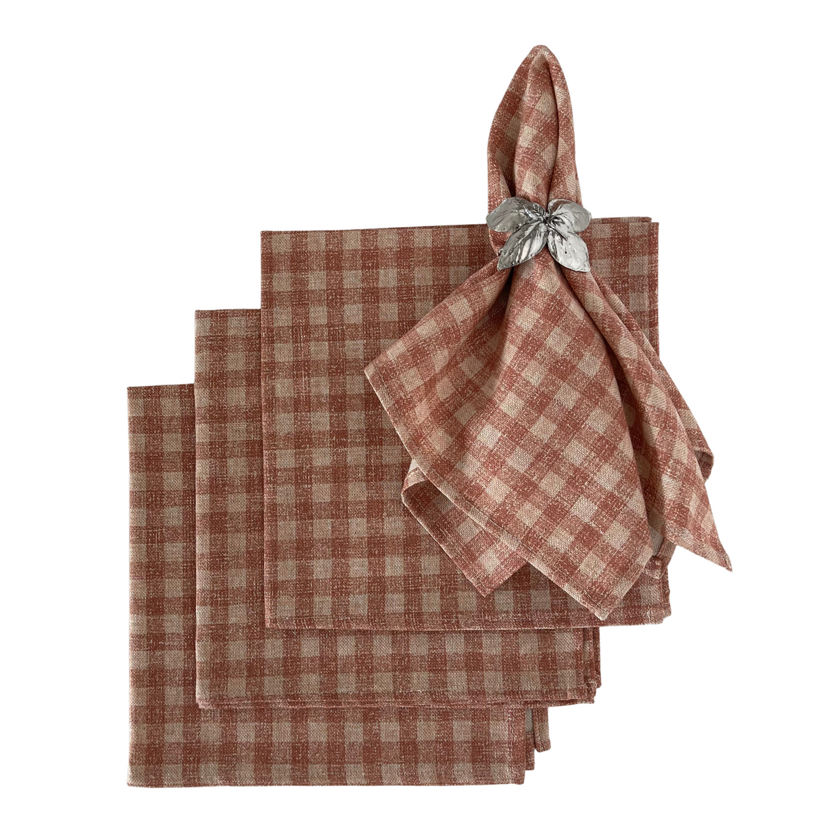 Set 4 Servilletas Vichy Teja