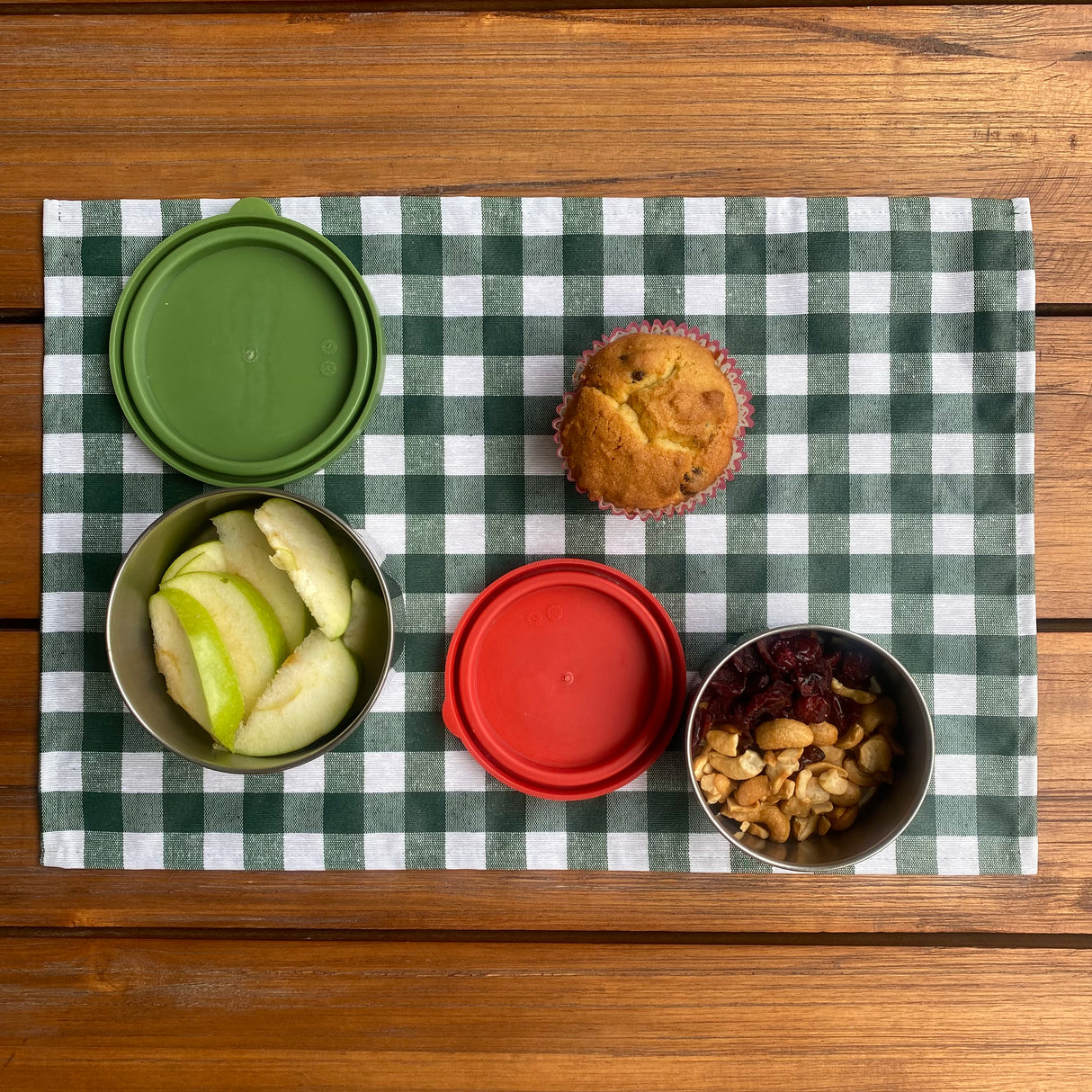 Individual lonchera antimanchas Vichy Verde