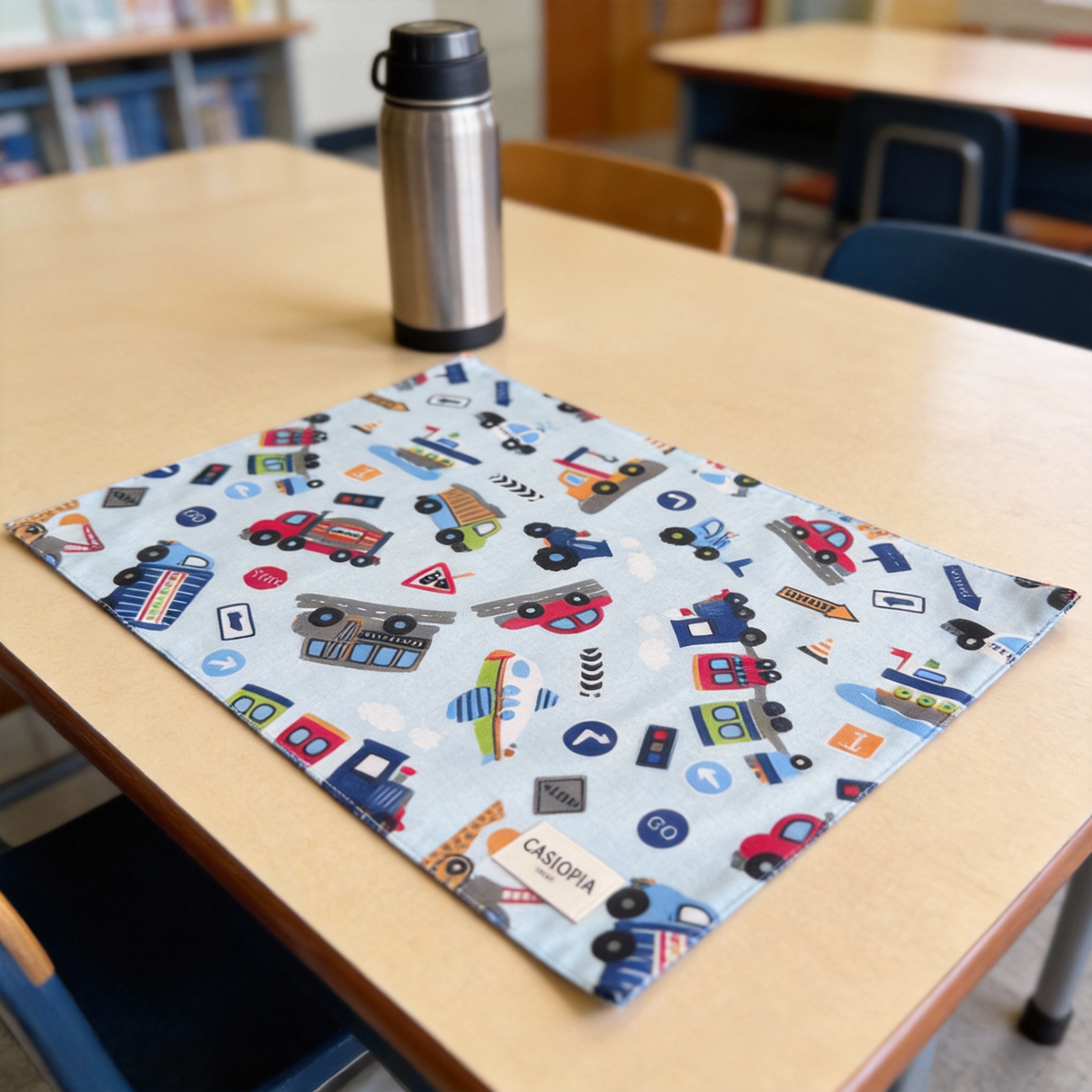 Individual lonchera antimanchas reversible Carritos