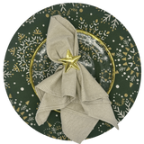 Bajoplato antimanchas Snow verde