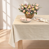 Mantel antimanchas redondo Viscolino beige