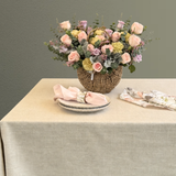 Mantel antimanchas cuadrado Viscolino beige