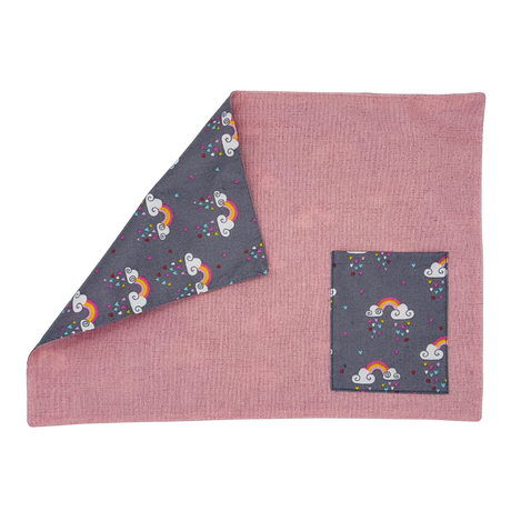 Individual lonchera antimanchas reversible Arcoiris