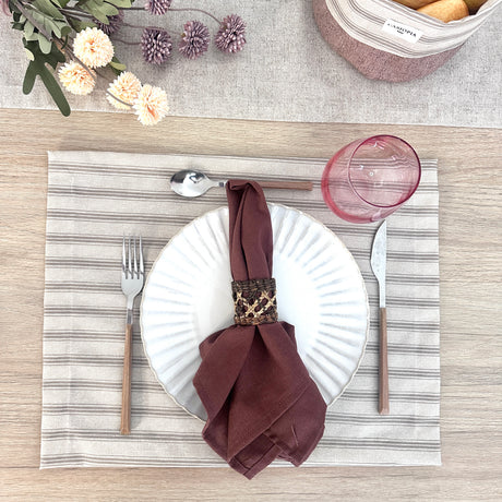 Set 4 Individuales antimanchas Crucero Beige