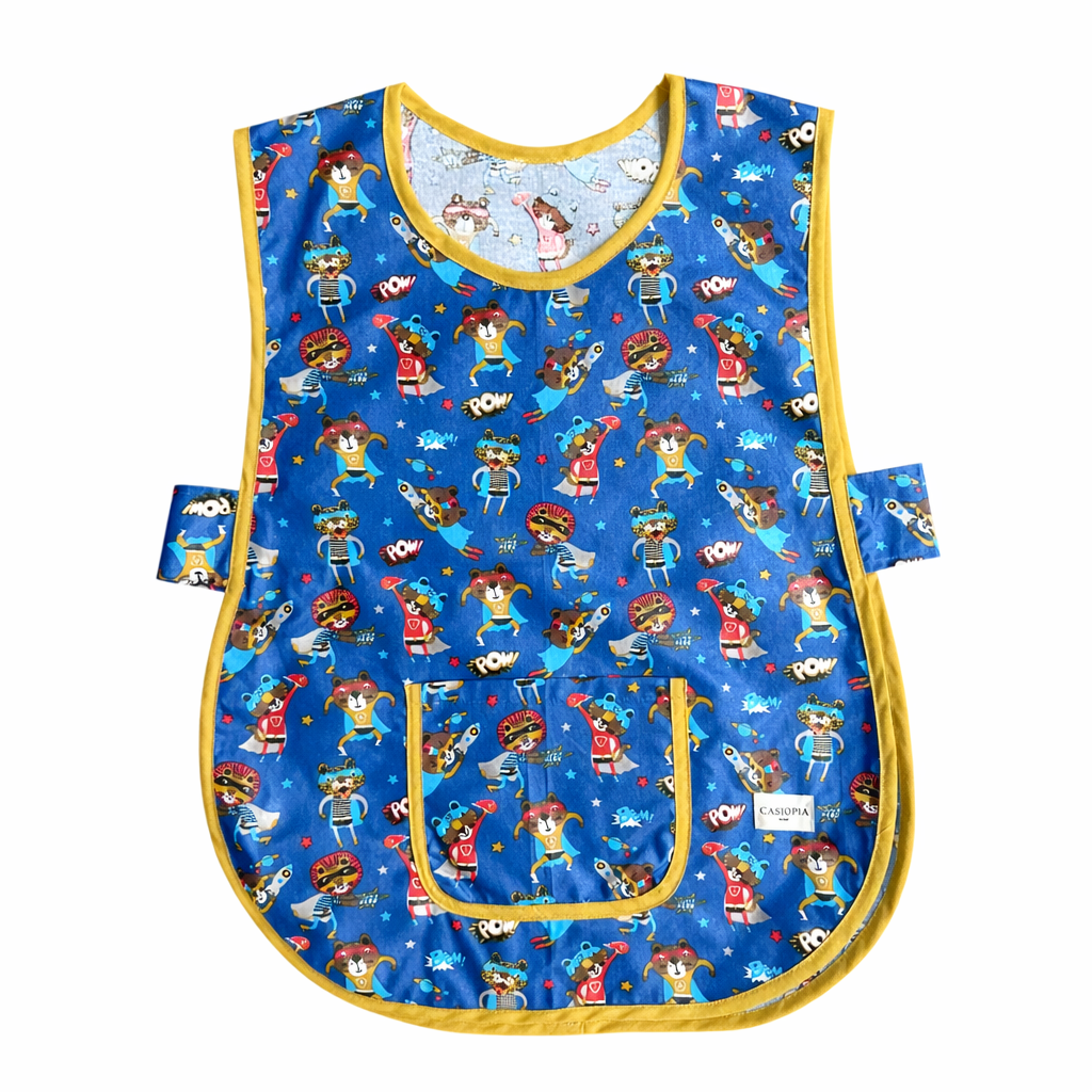 Mandil escolar Superhéroes