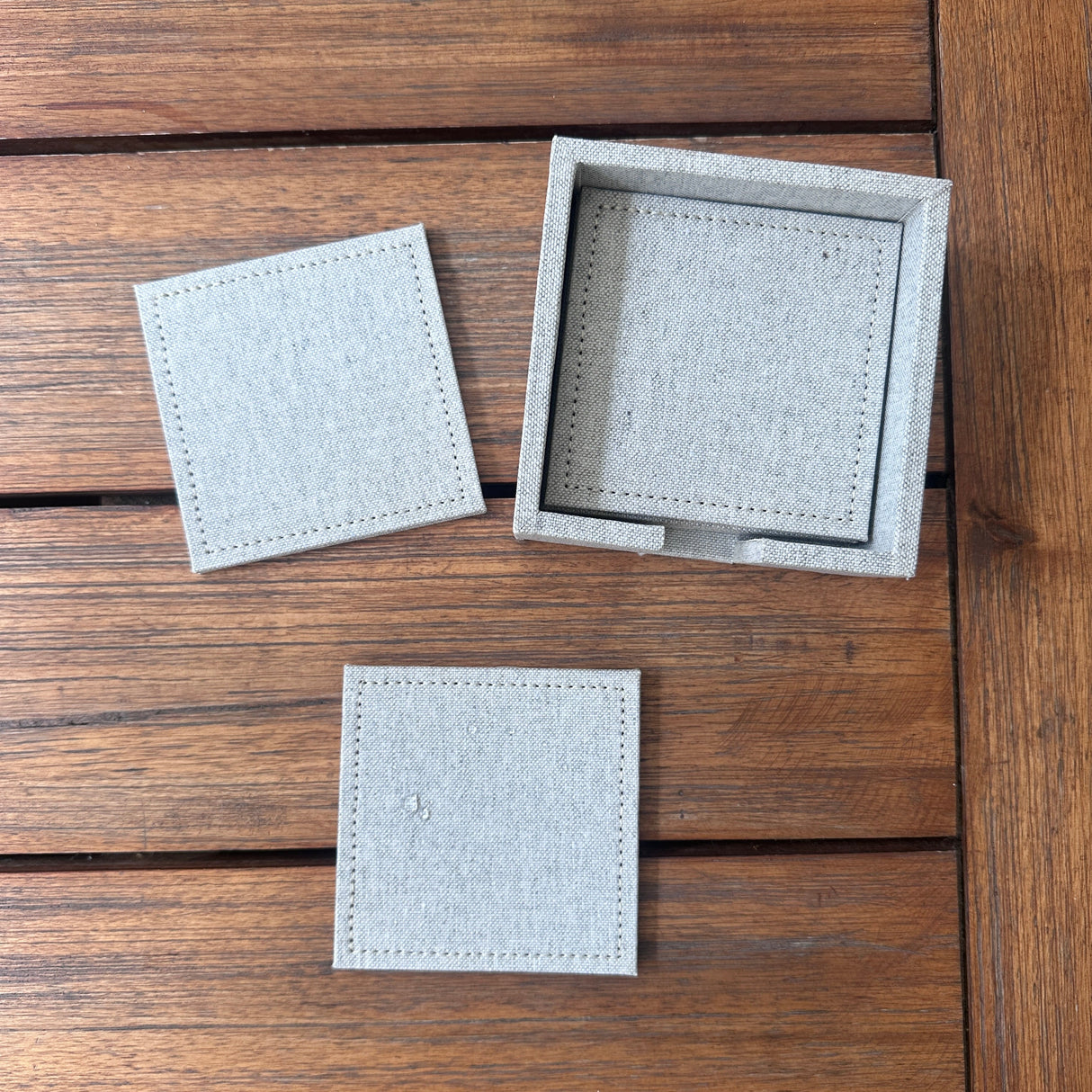 Posavasos Gris Rústico
