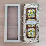 Bandeja rectangular Limones con 3 divisiones