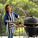 Mandil antimanchas Rayas Marino