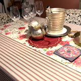 Mantel rectangular antimanchas Crucero granate