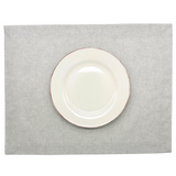 Set 4 Individuales antimanchas Panamá Gris Rústico