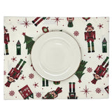 Set 4 individuales antimanchas Cascanueces