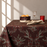 Mantel antimanchas rectangular Crown Burdeos