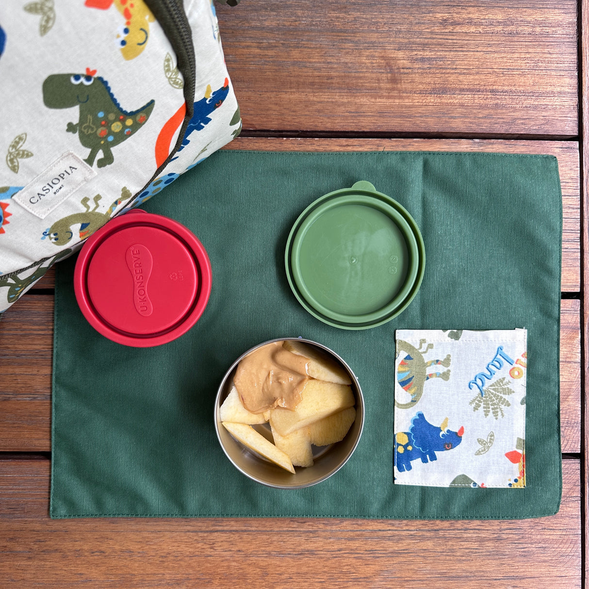 Individual lonchera antimanchas reversible Jurassic