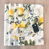 Set 4 Individuales antimanchas Limones + Panera Limones