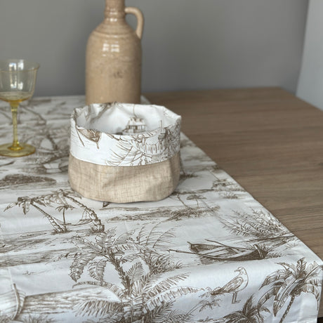 Camino de mesa antimanchas Cartagena Beige