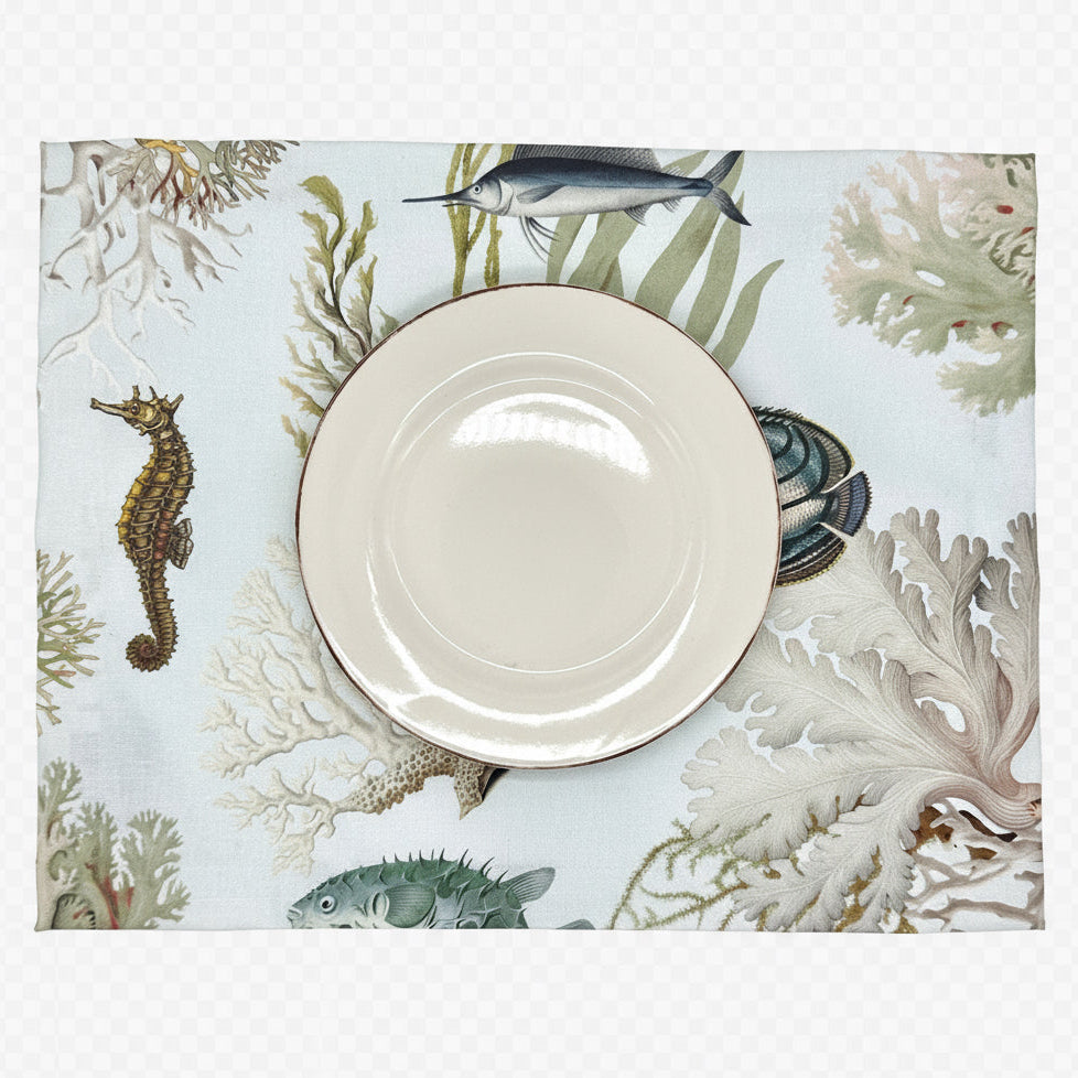 Set 4 Individuales antimanchas Acuario