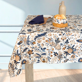 Mantel antimanchas rectangular Barroco Azul