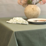 Mantel antimanchas rectangular Panama Verde oliva