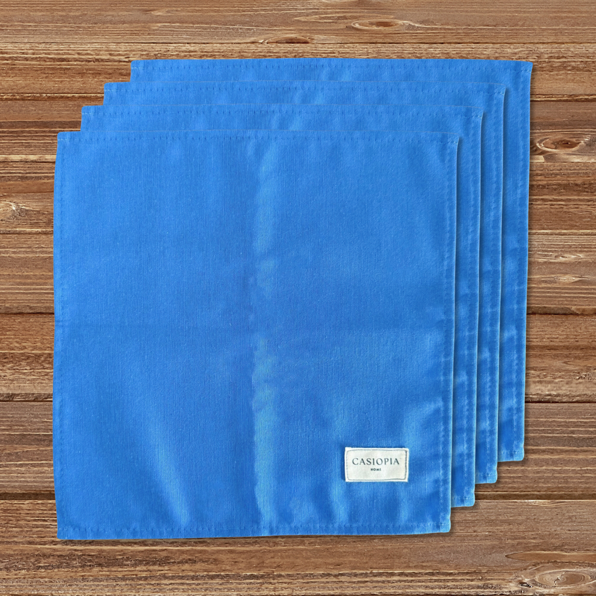 Set 4 Servilletas lonchera azulino