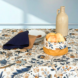 Mantel antimanchas rectangular Barroco Azul