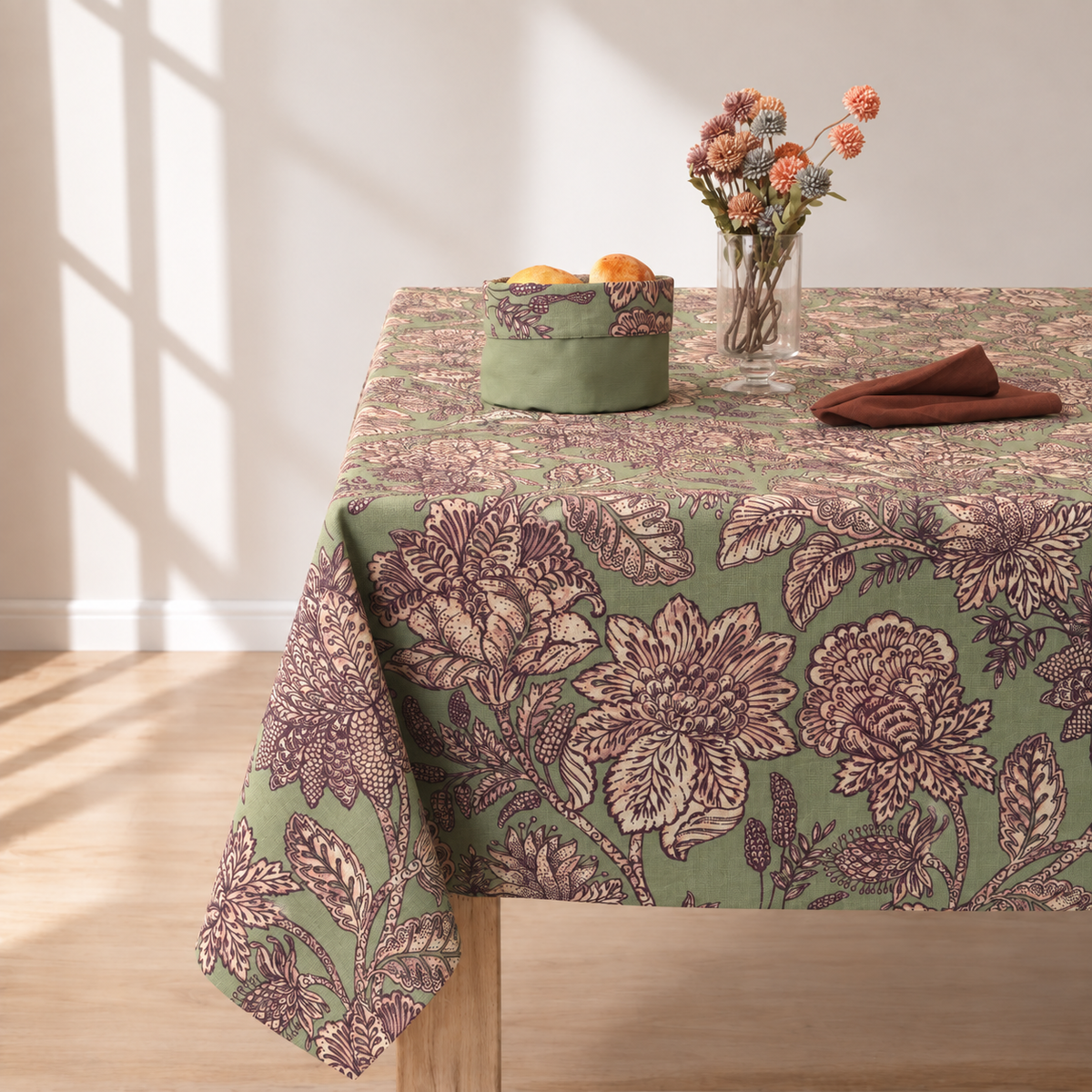 Mantel antimanchas rectangular Indira