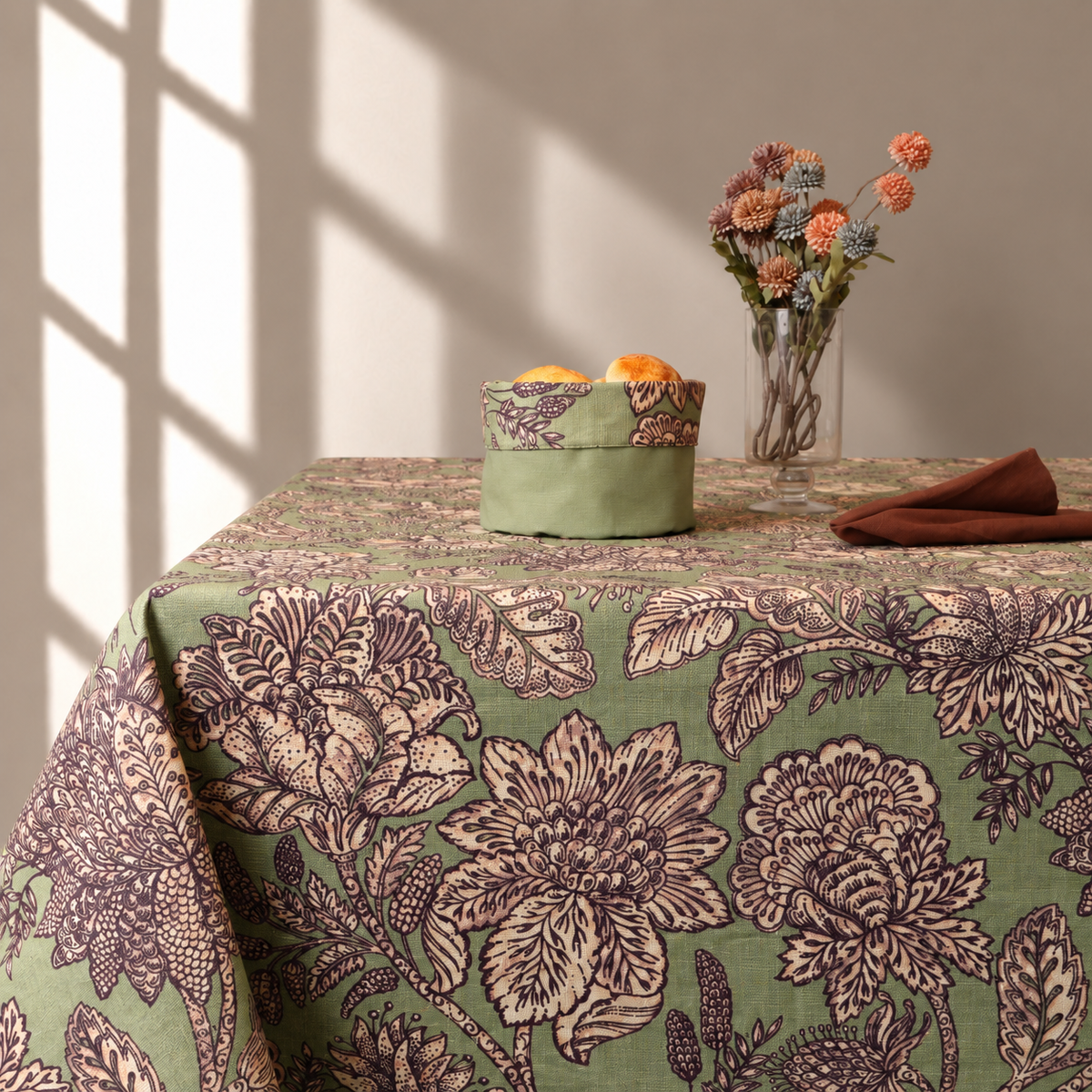 Mantel antimanchas rectangular Indira