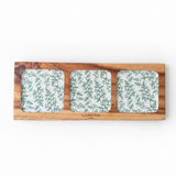 Bandeja rectangular Helechos con 3 divisiones