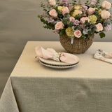 Mantel antimanchas cuadrado Viscolino beige