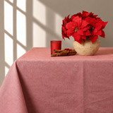 Mantel antimanchas cuadrado Fiesta Rojo