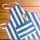 Mandil antimanchas Rayas Marino
