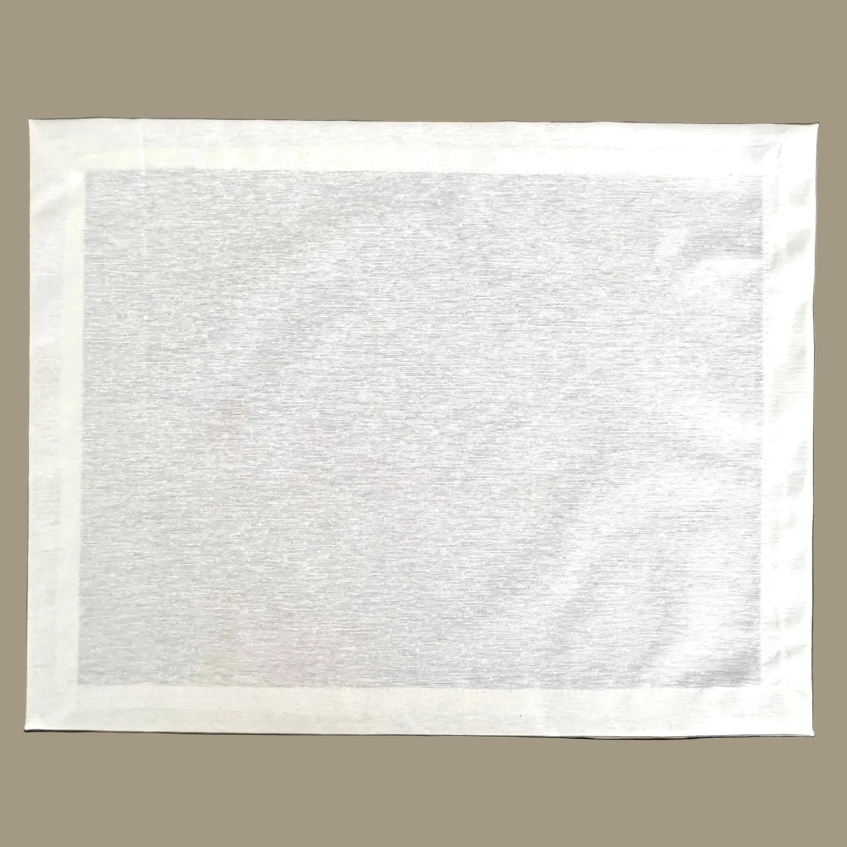 Set 4 Individuales antimanchas Loneta blanca