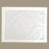 Set 4 Individuales antimanchas Loneta blanca