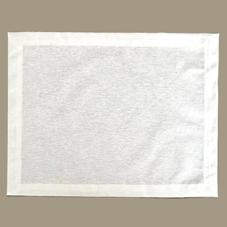 Set 4 Individuales antimanchas Loneta blanca