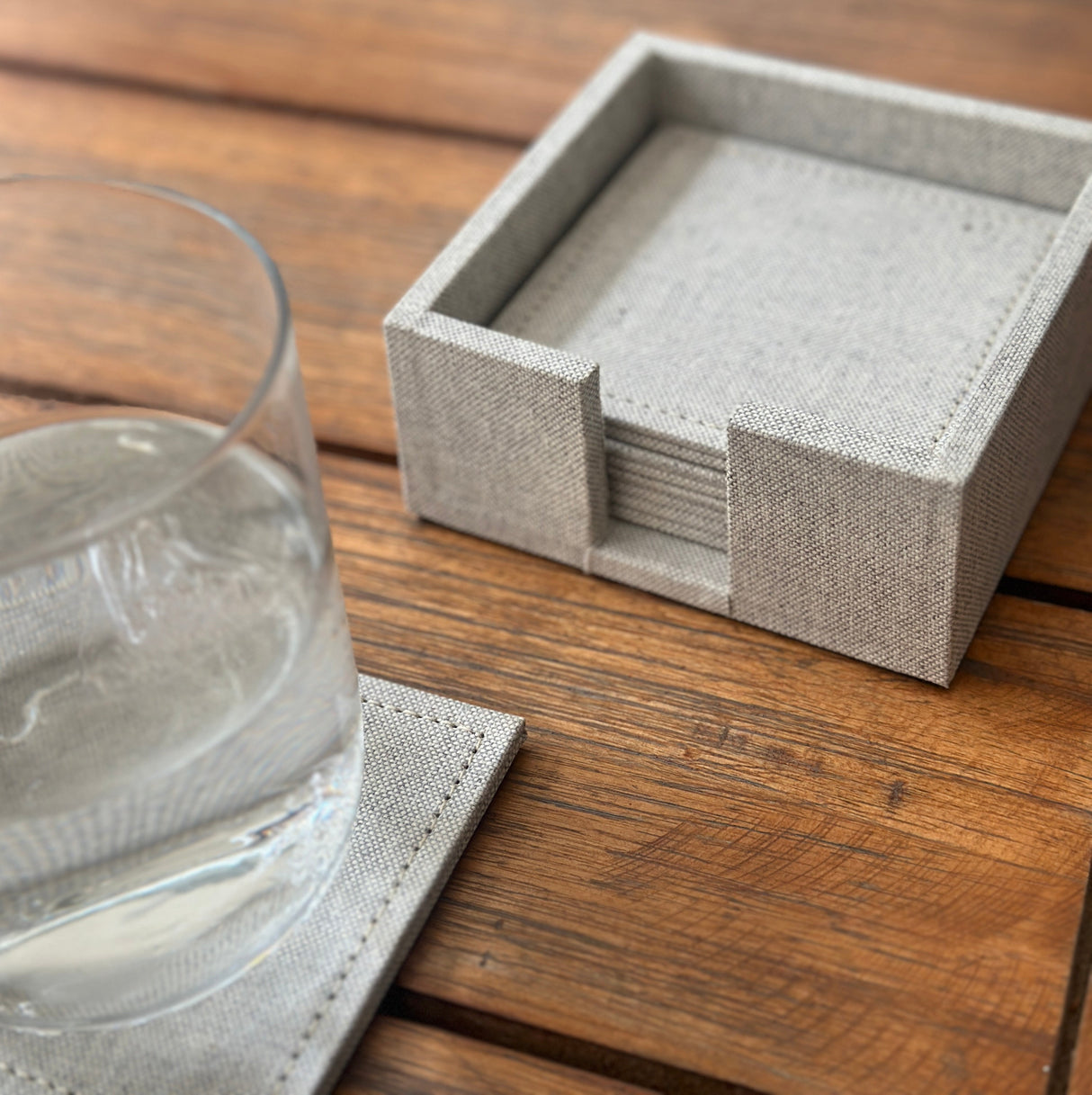 Posavasos Gris Rústico