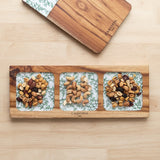 Bandeja rectangular Helechos con 3 divisiones
