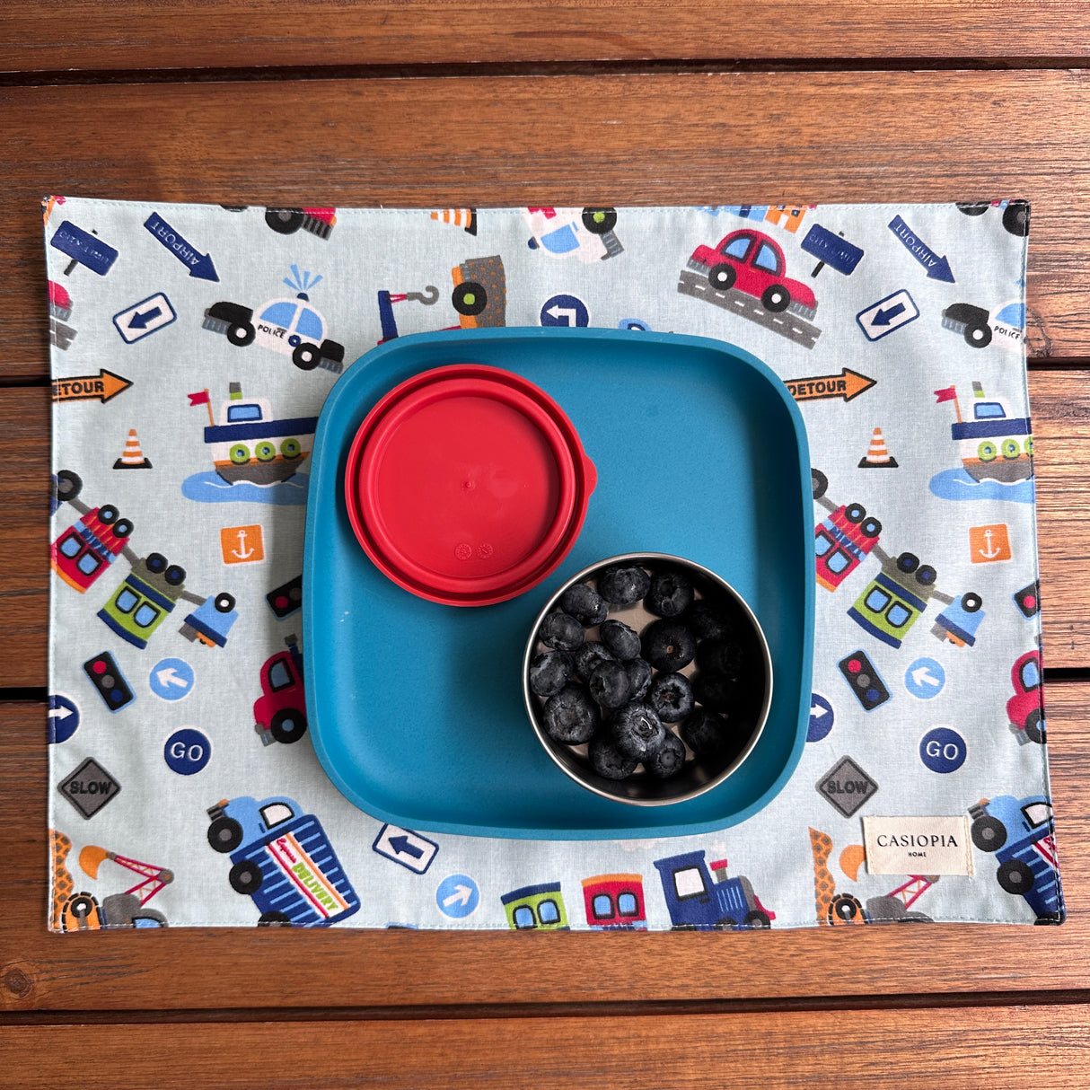 Individual lonchera antimanchas reversible Carritos