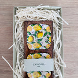 Bandeja rectangular Limones con 3 divisiones