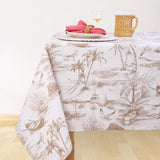 Mantel antimanchas rectangular Cartagena Beige