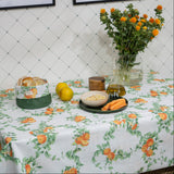 Mantel rectangular antimanchas Naranjas