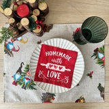 Set 4 Individuales antimanchas Elfo