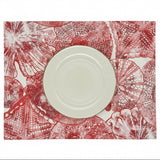 Set 4 Individuales antimanchas Caracolas rojo