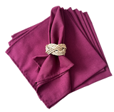 Set 4 Servilletas granate